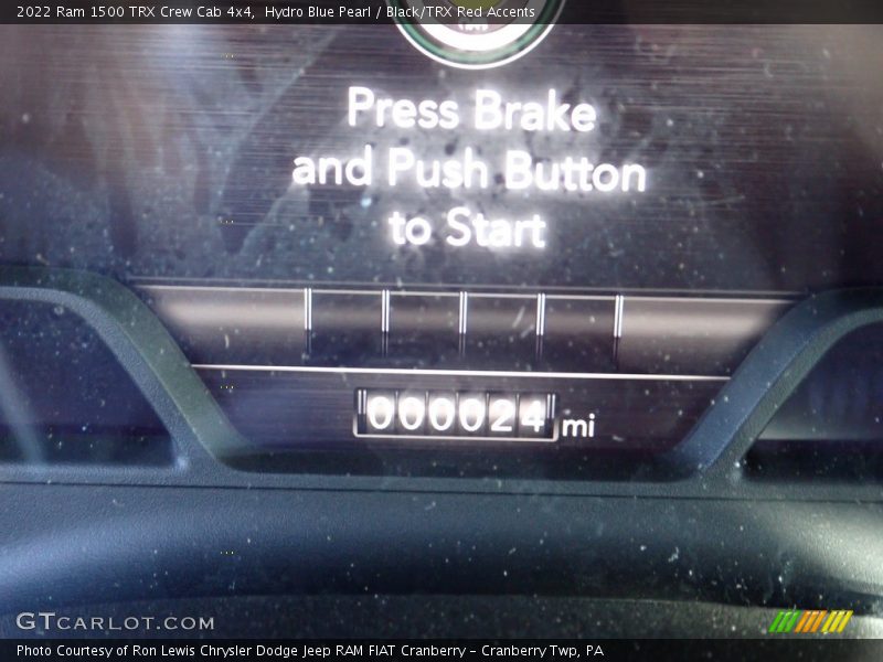 Hydro Blue Pearl / Black/TRX Red Accents 2022 Ram 1500 TRX Crew Cab 4x4