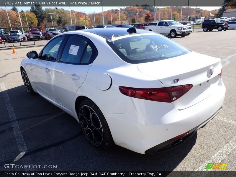Alfa White / Black 2022 Alfa Romeo Giulia Veloce AWD