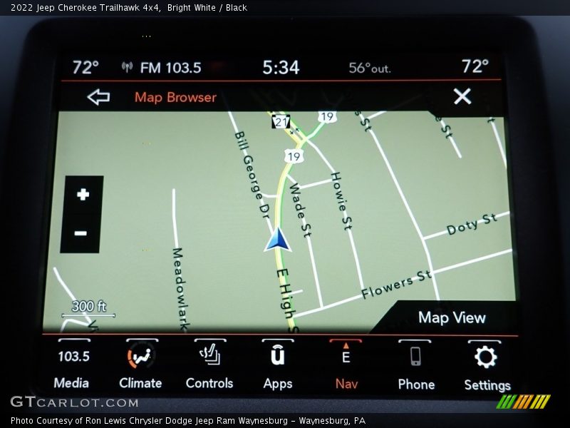 Bright White / Black 2022 Jeep Cherokee Trailhawk 4x4