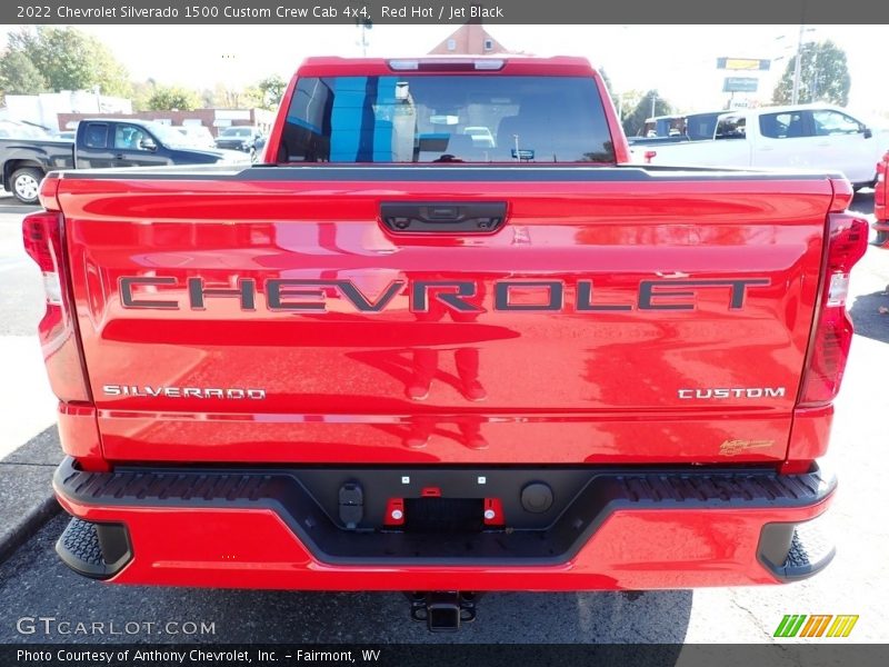 Red Hot / Jet Black 2022 Chevrolet Silverado 1500 Custom Crew Cab 4x4