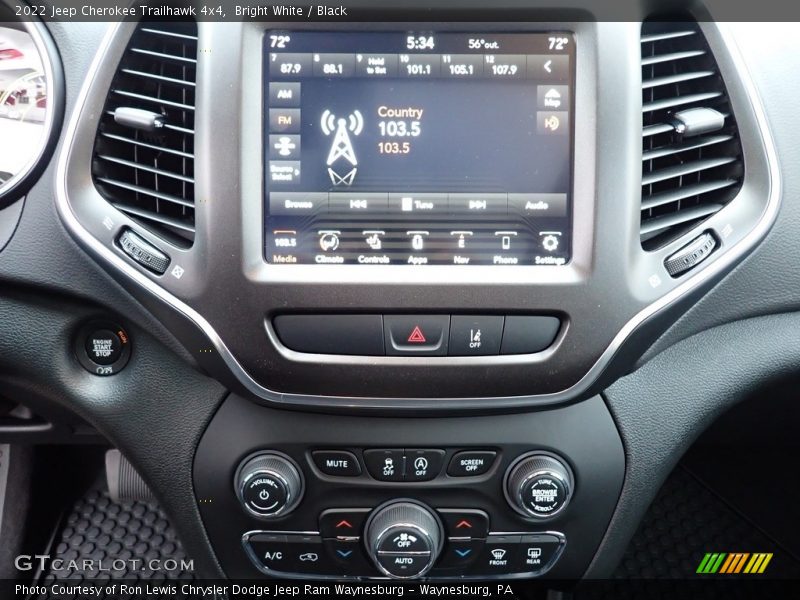 Bright White / Black 2022 Jeep Cherokee Trailhawk 4x4