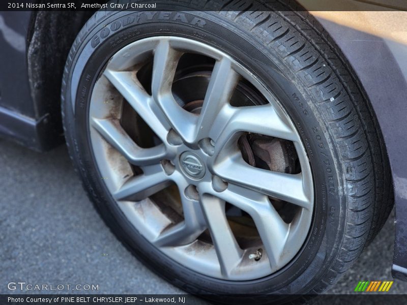 Amethyst Gray / Charcoal 2014 Nissan Sentra SR