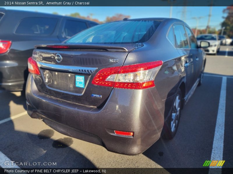 Amethyst Gray / Charcoal 2014 Nissan Sentra SR