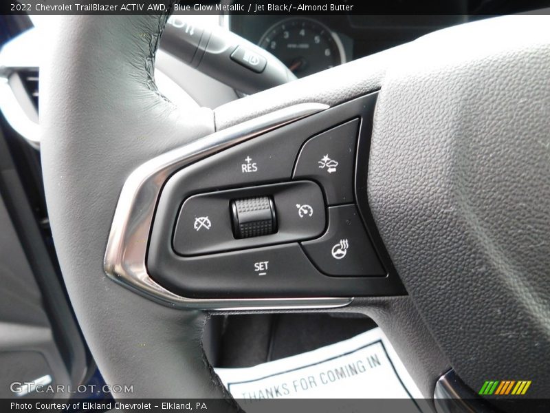 Blue Glow Metallic / Jet Black/­Almond Butter 2022 Chevrolet TrailBlazer ACTIV AWD
