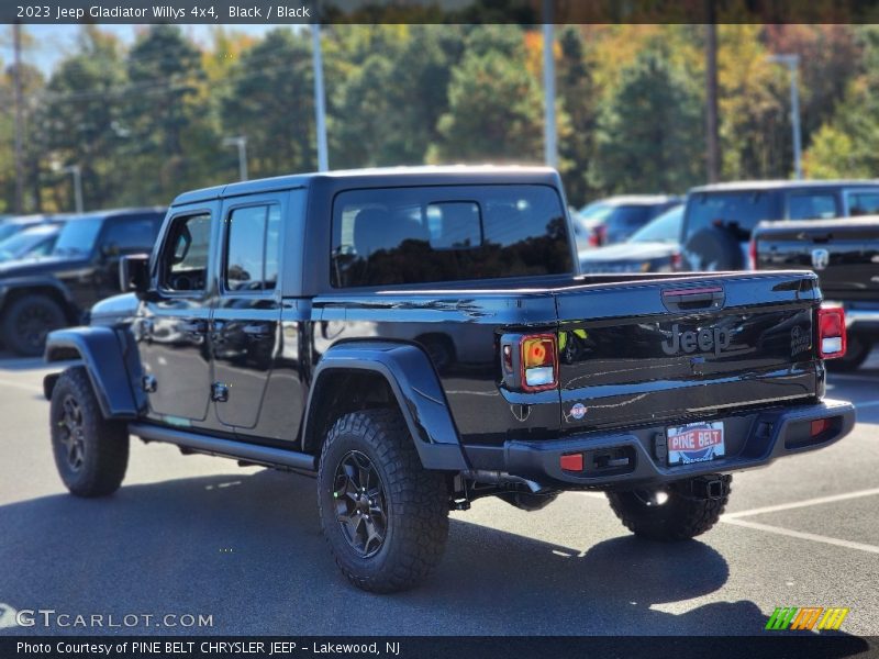 Black / Black 2023 Jeep Gladiator Willys 4x4