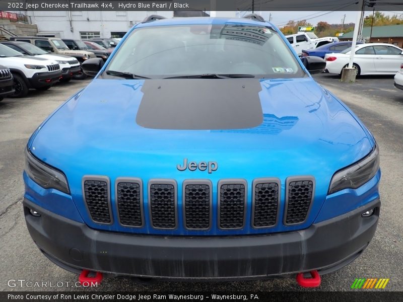 Hydro Blue Pearl / Black 2022 Jeep Cherokee Trailhawk 4x4