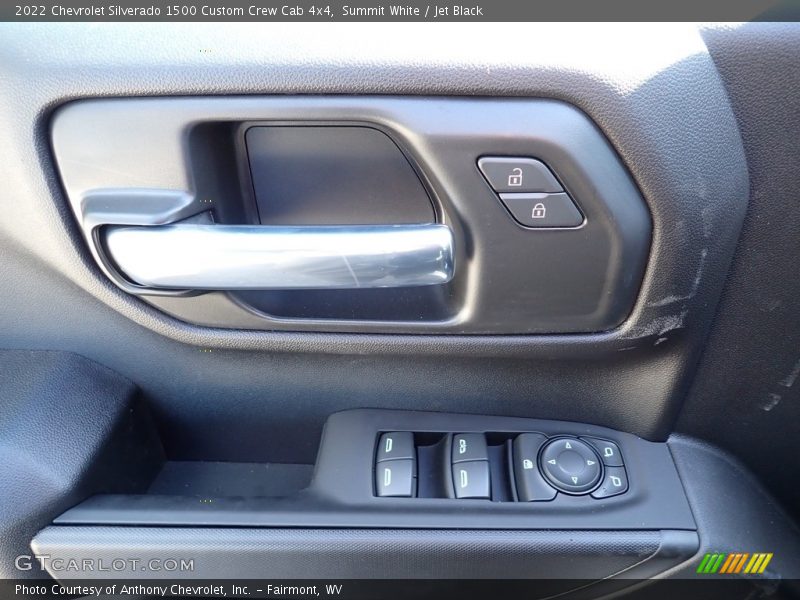 Summit White / Jet Black 2022 Chevrolet Silverado 1500 Custom Crew Cab 4x4