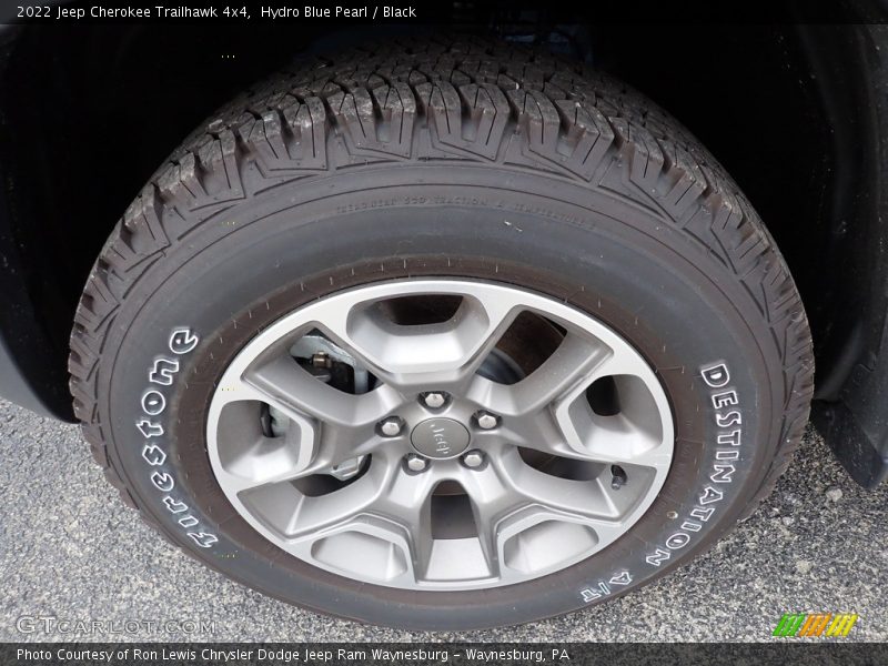 Hydro Blue Pearl / Black 2022 Jeep Cherokee Trailhawk 4x4