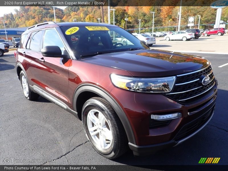 Rich Copper Metallic / Ebony 2020 Ford Explorer XLT 4WD