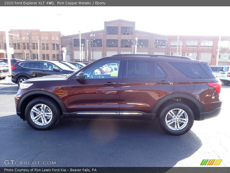 Rich Copper Metallic / Ebony 2020 Ford Explorer XLT 4WD