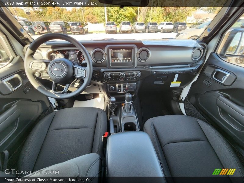 Bright White / Black 2023 Jeep Wrangler Sport 4x4