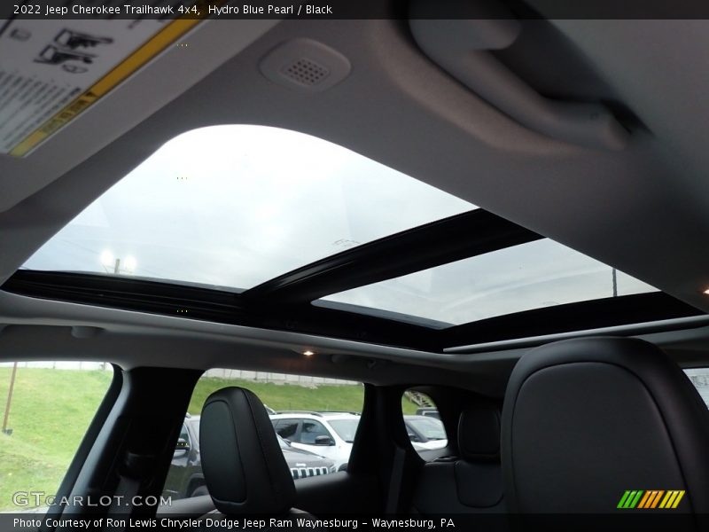 Hydro Blue Pearl / Black 2022 Jeep Cherokee Trailhawk 4x4