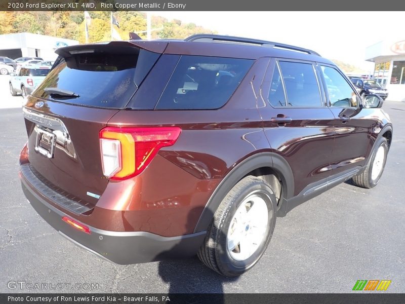 Rich Copper Metallic / Ebony 2020 Ford Explorer XLT 4WD