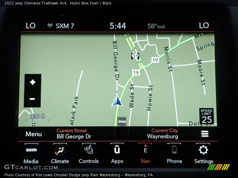 Hydro Blue Pearl / Black 2022 Jeep Cherokee Trailhawk 4x4