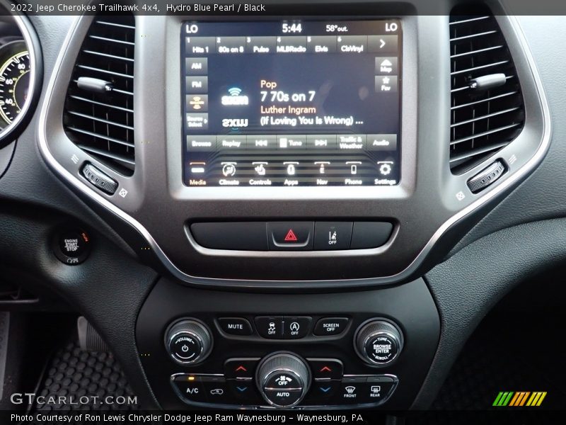 Hydro Blue Pearl / Black 2022 Jeep Cherokee Trailhawk 4x4