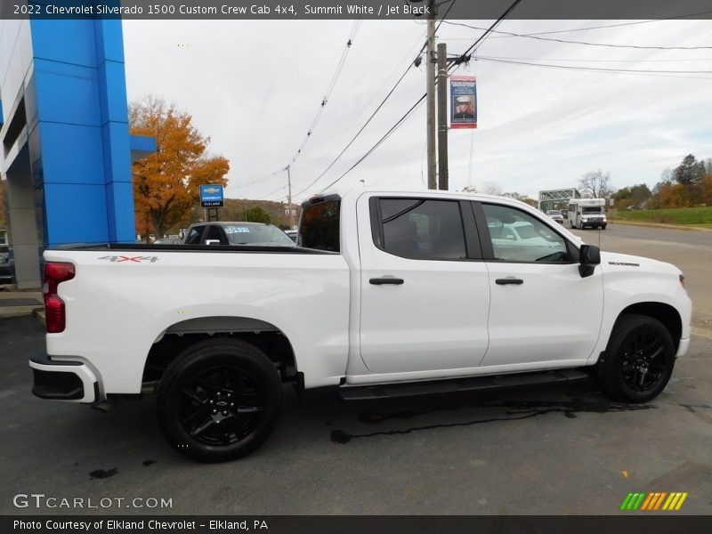 Summit White / Jet Black 2022 Chevrolet Silverado 1500 Custom Crew Cab 4x4