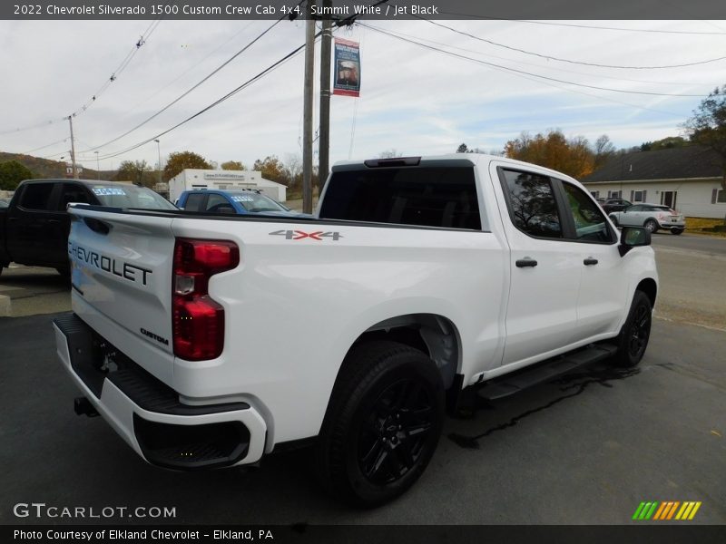 Summit White / Jet Black 2022 Chevrolet Silverado 1500 Custom Crew Cab 4x4