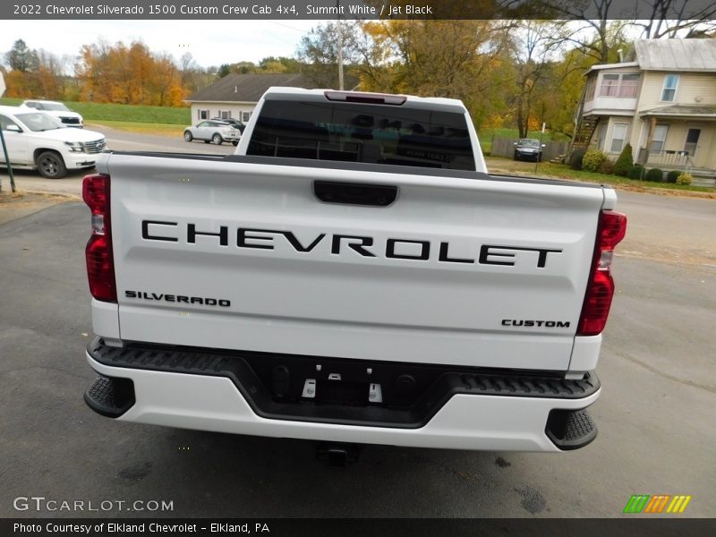 Summit White / Jet Black 2022 Chevrolet Silverado 1500 Custom Crew Cab 4x4