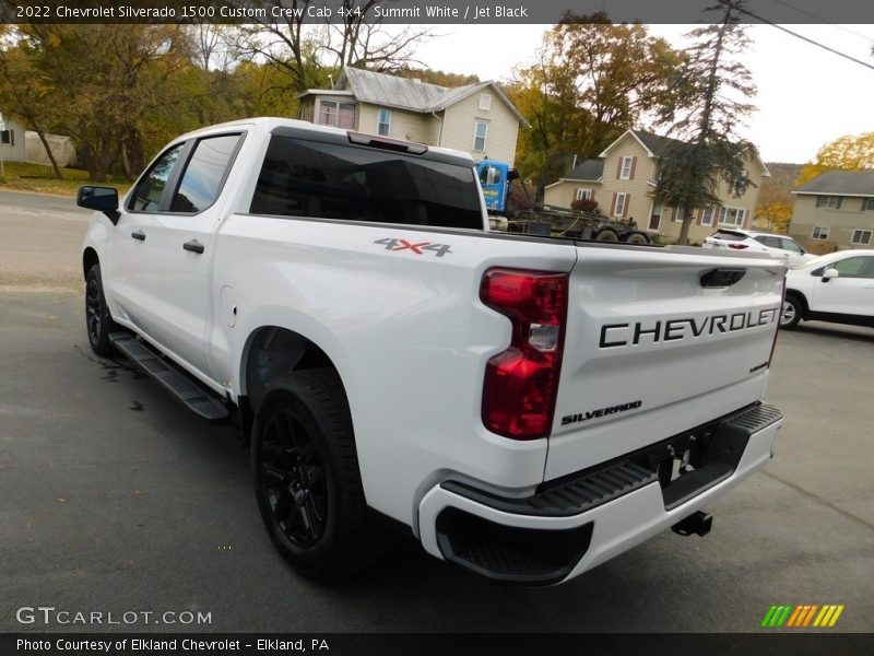 Summit White / Jet Black 2022 Chevrolet Silverado 1500 Custom Crew Cab 4x4
