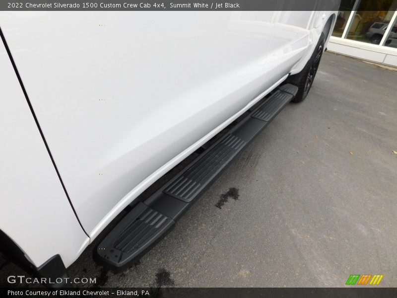 Summit White / Jet Black 2022 Chevrolet Silverado 1500 Custom Crew Cab 4x4