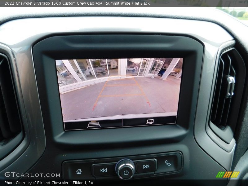 Summit White / Jet Black 2022 Chevrolet Silverado 1500 Custom Crew Cab 4x4