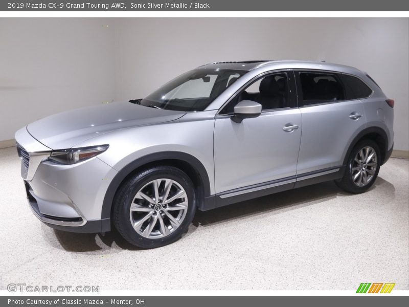 Sonic Silver Metallic / Black 2019 Mazda CX-9 Grand Touring AWD