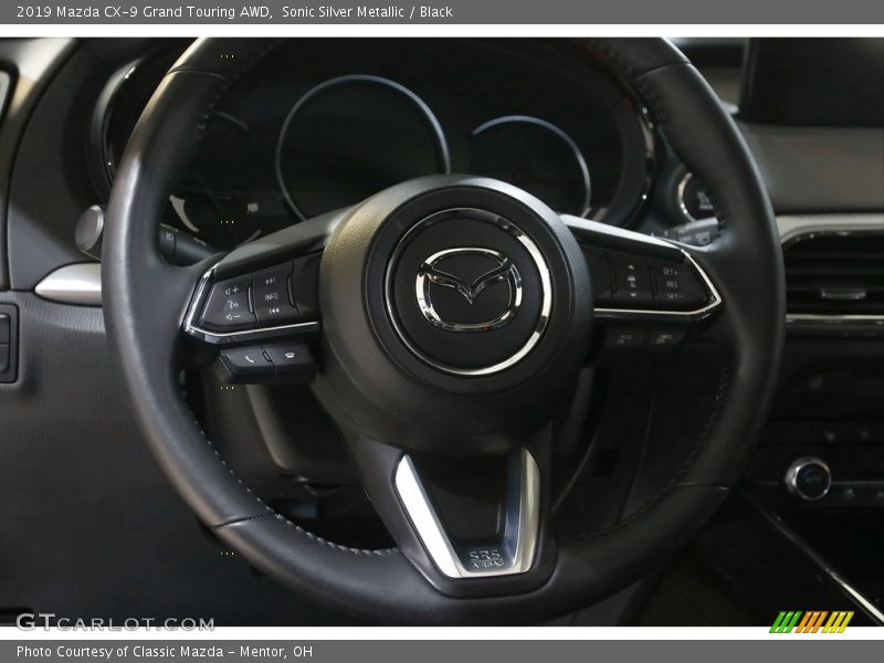 Sonic Silver Metallic / Black 2019 Mazda CX-9 Grand Touring AWD