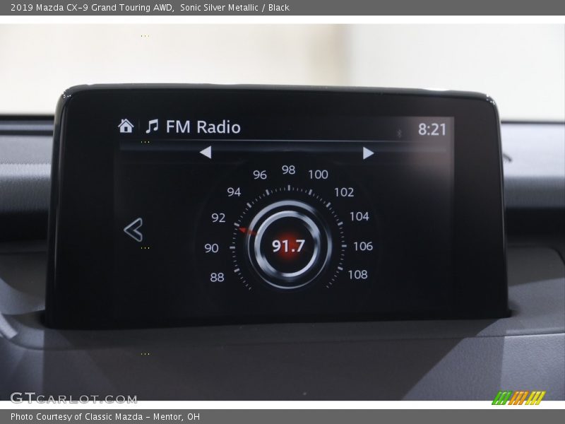 Sonic Silver Metallic / Black 2019 Mazda CX-9 Grand Touring AWD