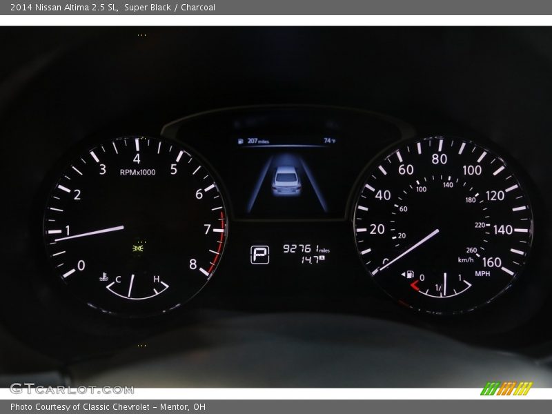 Super Black / Charcoal 2014 Nissan Altima 2.5 SL