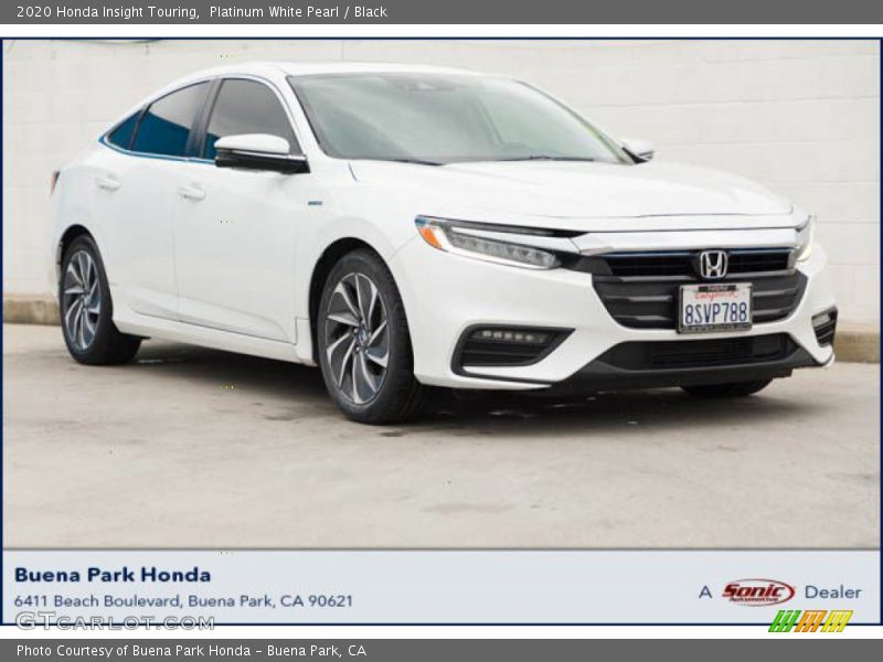 Platinum White Pearl / Black 2020 Honda Insight Touring