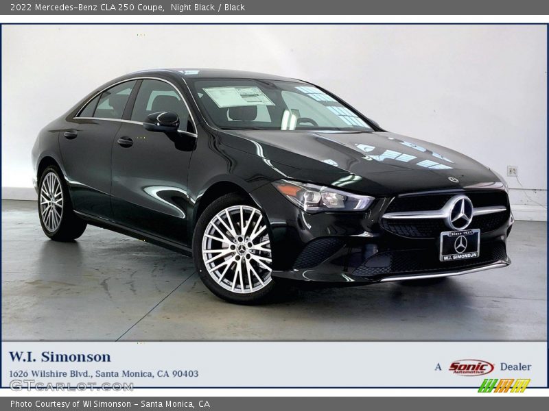Night Black / Black 2022 Mercedes-Benz CLA 250 Coupe