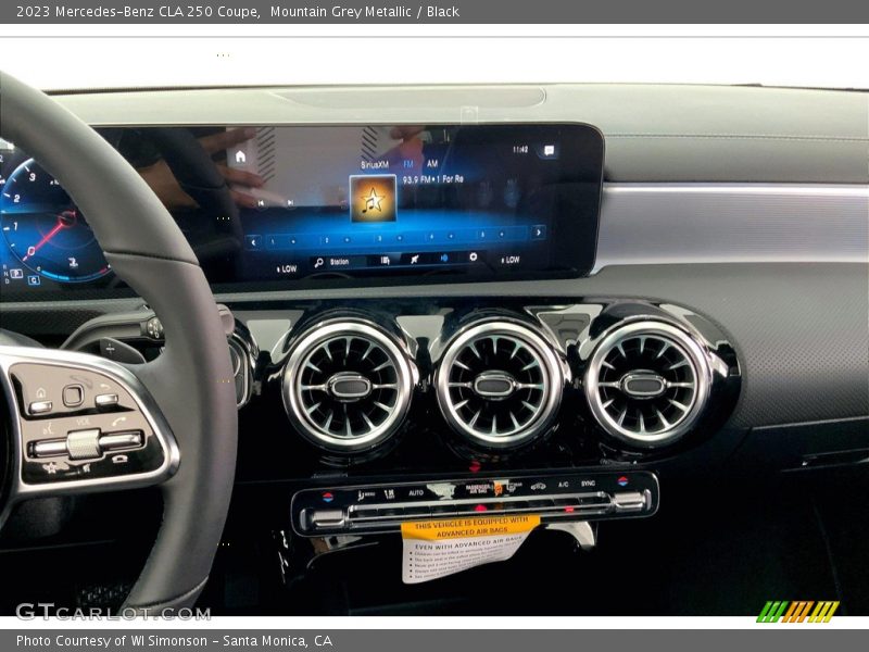 Controls of 2023 CLA 250 Coupe