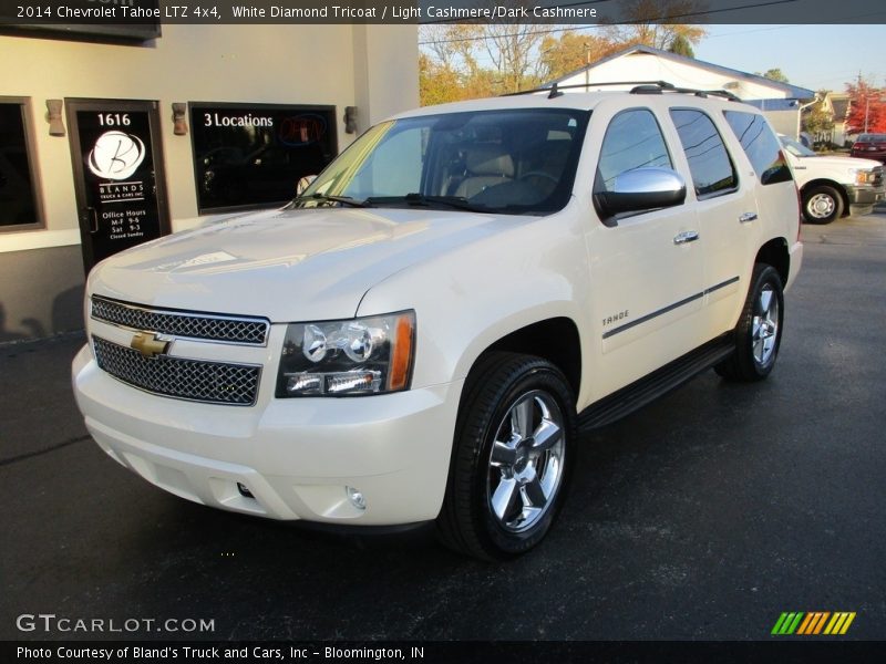 White Diamond Tricoat / Light Cashmere/Dark Cashmere 2014 Chevrolet Tahoe LTZ 4x4