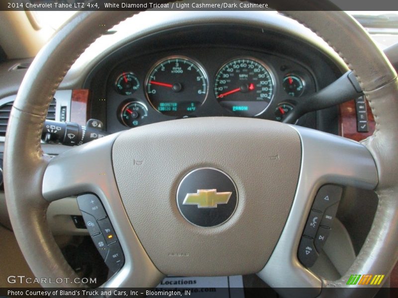 White Diamond Tricoat / Light Cashmere/Dark Cashmere 2014 Chevrolet Tahoe LTZ 4x4