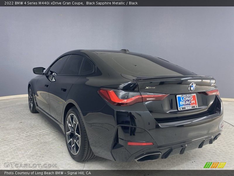 Black Sapphire Metallic / Black 2022 BMW 4 Series M440i xDrive Gran Coupe