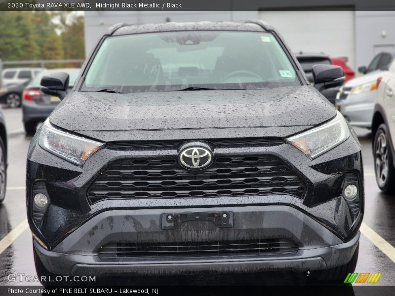 Midnight Black Metallic / Black 2020 Toyota RAV4 XLE AWD