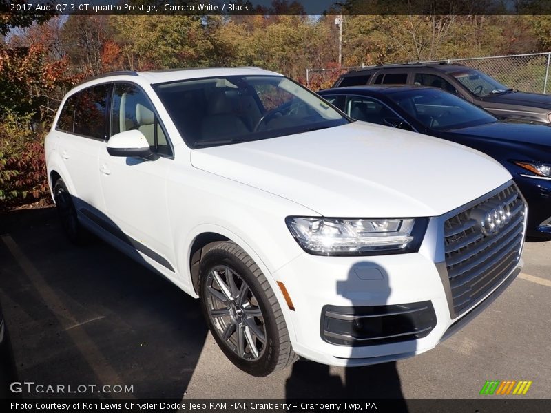 Carrara White / Black 2017 Audi Q7 3.0T quattro Prestige