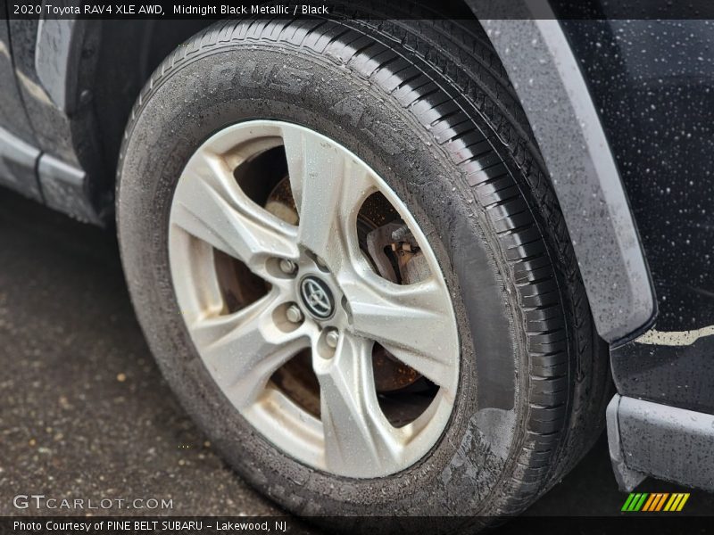 Midnight Black Metallic / Black 2020 Toyota RAV4 XLE AWD