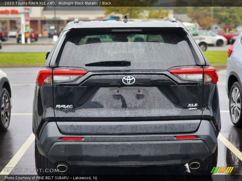 Midnight Black Metallic / Black 2020 Toyota RAV4 XLE AWD