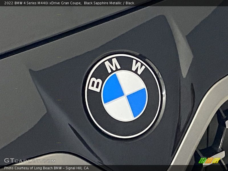 Black Sapphire Metallic / Black 2022 BMW 4 Series M440i xDrive Gran Coupe