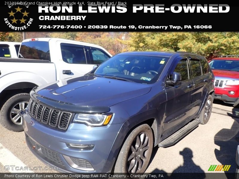 Slate Blue Pearl / Black 2021 Jeep Grand Cherokee High Altitude 4x4