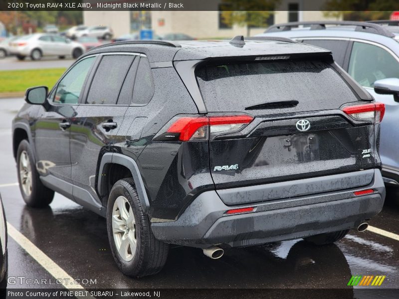 Midnight Black Metallic / Black 2020 Toyota RAV4 XLE AWD