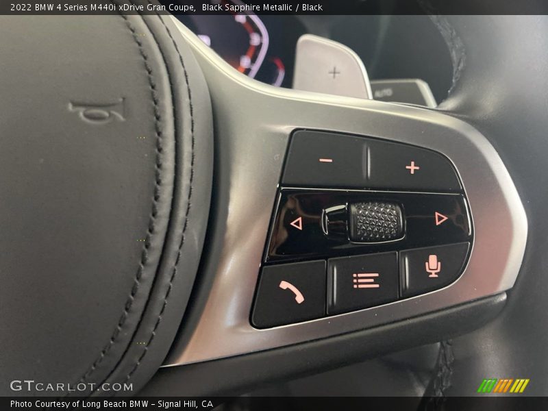 Black Sapphire Metallic / Black 2022 BMW 4 Series M440i xDrive Gran Coupe