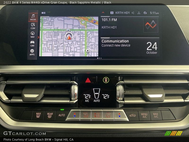 Black Sapphire Metallic / Black 2022 BMW 4 Series M440i xDrive Gran Coupe