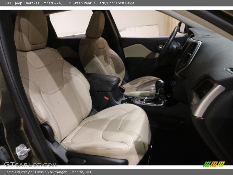 ECO Green Pearl / Black/Light Frost Beige 2015 Jeep Cherokee Limited 4x4