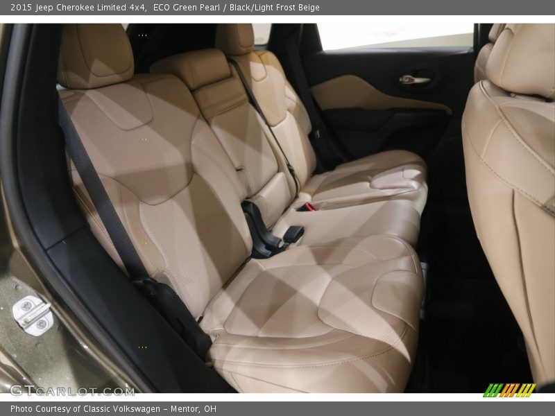 ECO Green Pearl / Black/Light Frost Beige 2015 Jeep Cherokee Limited 4x4