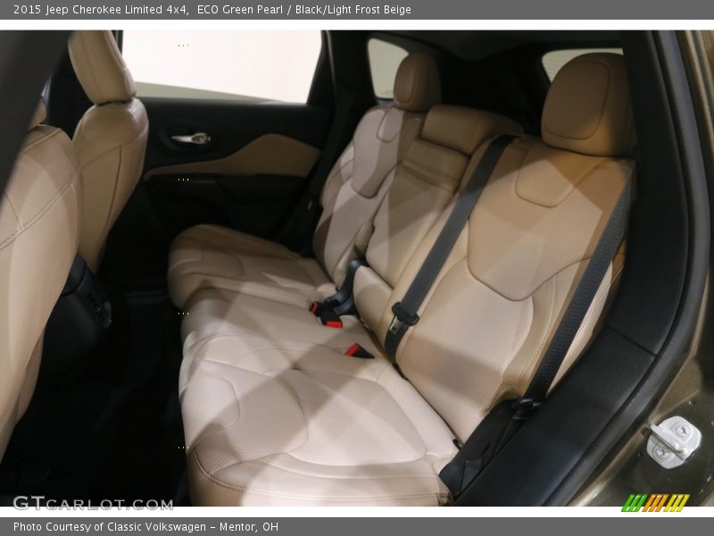 ECO Green Pearl / Black/Light Frost Beige 2015 Jeep Cherokee Limited 4x4