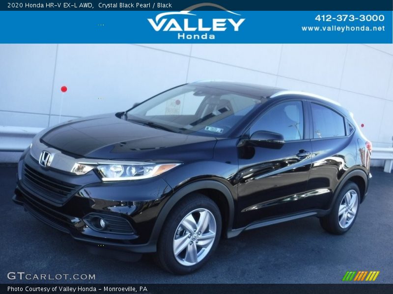 Crystal Black Pearl / Black 2020 Honda HR-V EX-L AWD