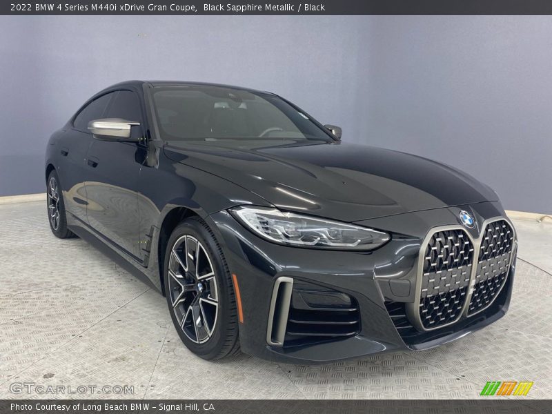 Black Sapphire Metallic / Black 2022 BMW 4 Series M440i xDrive Gran Coupe