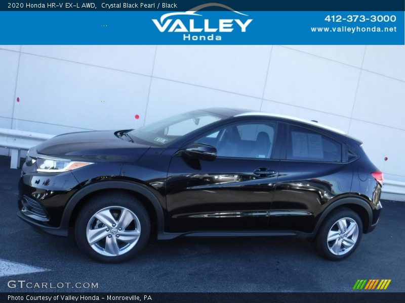 Crystal Black Pearl / Black 2020 Honda HR-V EX-L AWD